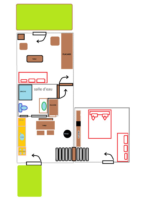 Plan du gîte du berger