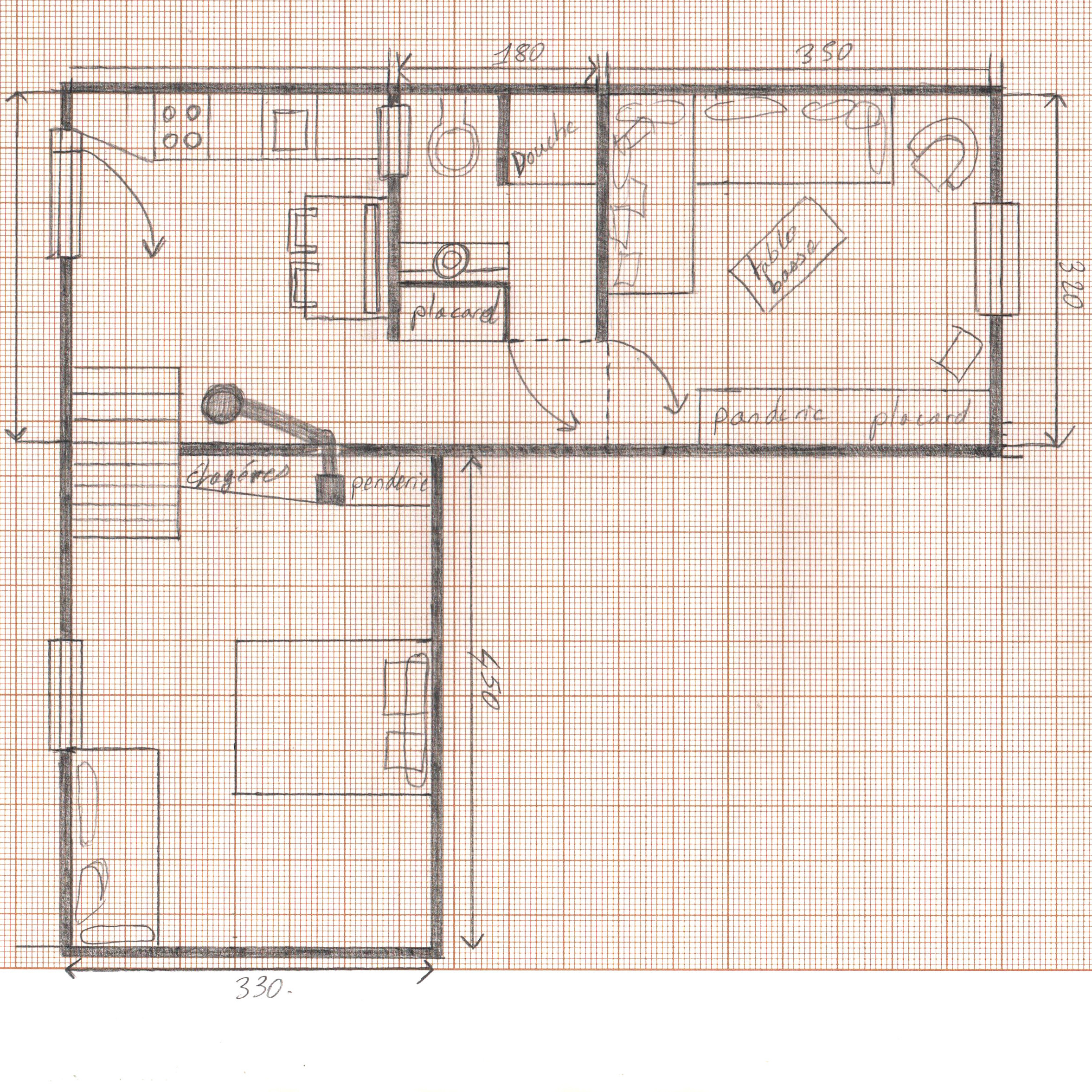 Plan du gîte du berger
